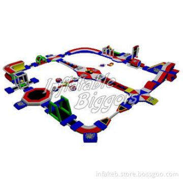 Promotion Sea Inflatable Water Park Custom Brazil , 1000lbs